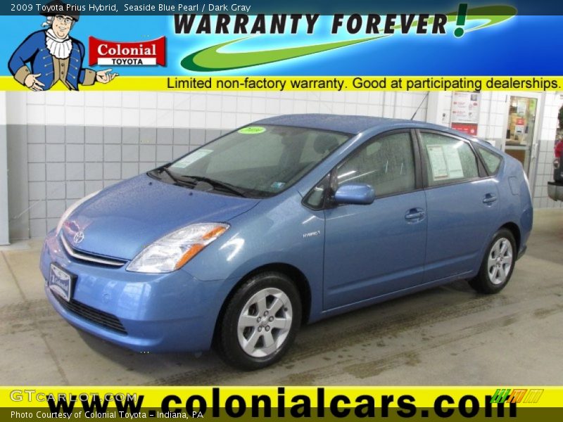 Seaside Blue Pearl / Dark Gray 2009 Toyota Prius Hybrid