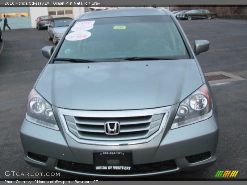 Ocean Mist Metallic / Gray 2010 Honda Odyssey EX