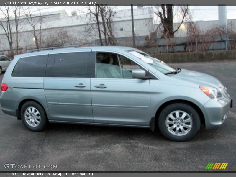 Ocean Mist Metallic / Gray 2010 Honda Odyssey EX