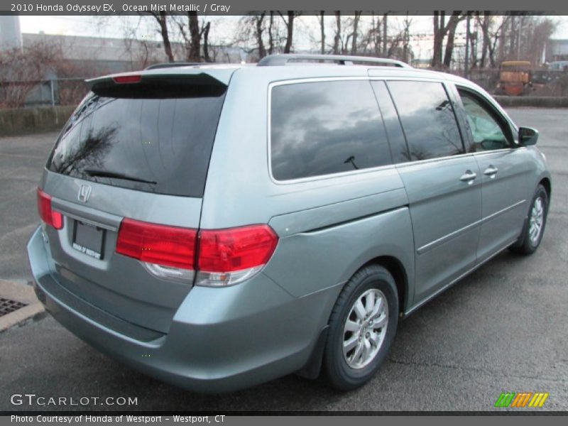Ocean Mist Metallic / Gray 2010 Honda Odyssey EX