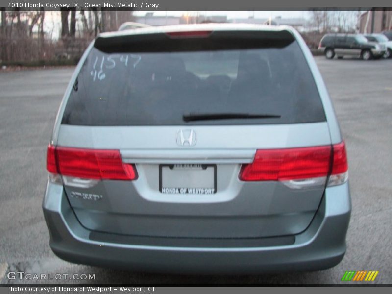 Ocean Mist Metallic / Gray 2010 Honda Odyssey EX