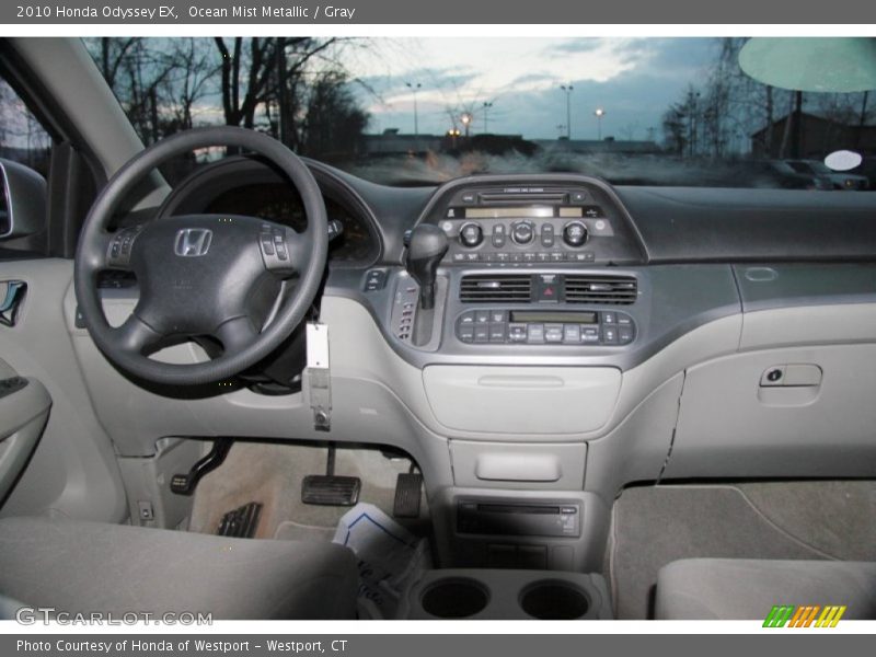 Ocean Mist Metallic / Gray 2010 Honda Odyssey EX
