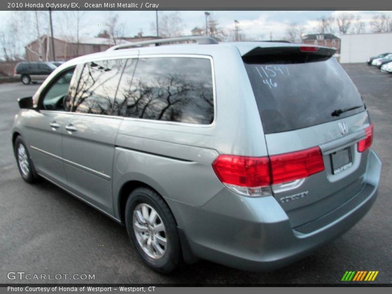 Ocean Mist Metallic / Gray 2010 Honda Odyssey EX
