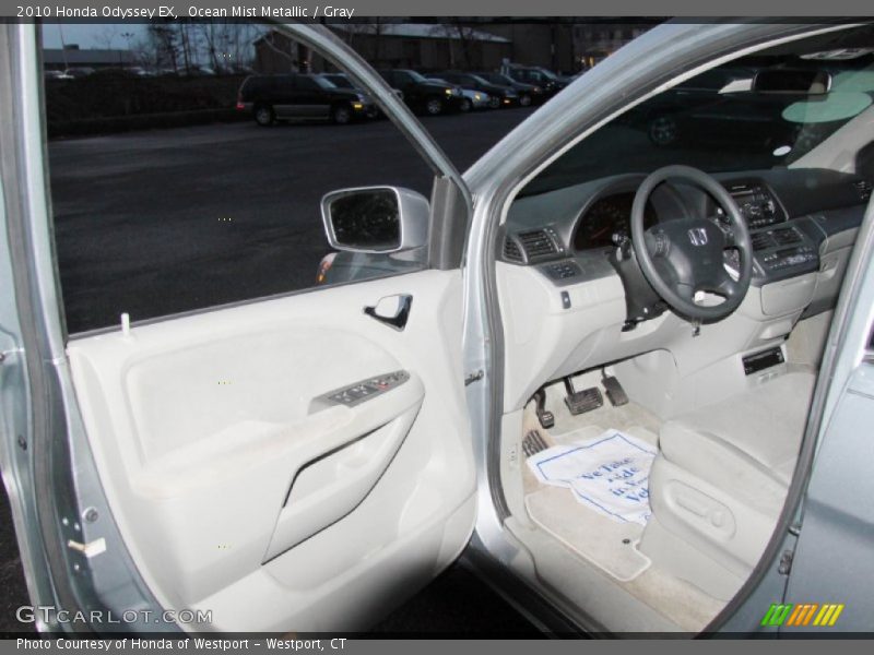 Ocean Mist Metallic / Gray 2010 Honda Odyssey EX