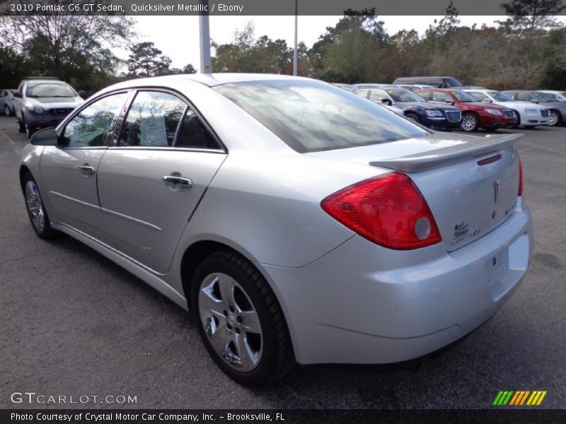 Quicksilver Metallic / Ebony 2010 Pontiac G6 GT Sedan