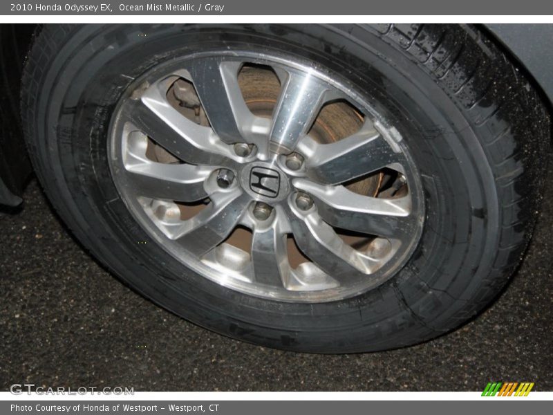 Ocean Mist Metallic / Gray 2010 Honda Odyssey EX