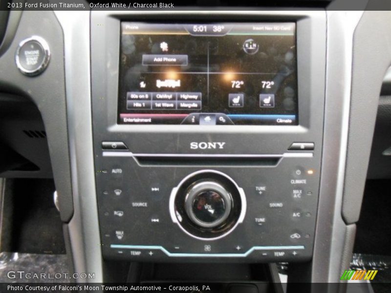 Controls of 2013 Fusion Titanium