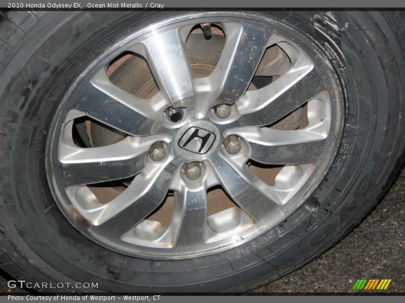 Ocean Mist Metallic / Gray 2010 Honda Odyssey EX