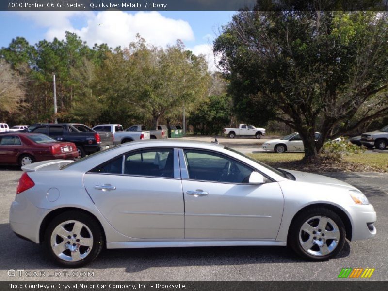 Quicksilver Metallic / Ebony 2010 Pontiac G6 GT Sedan