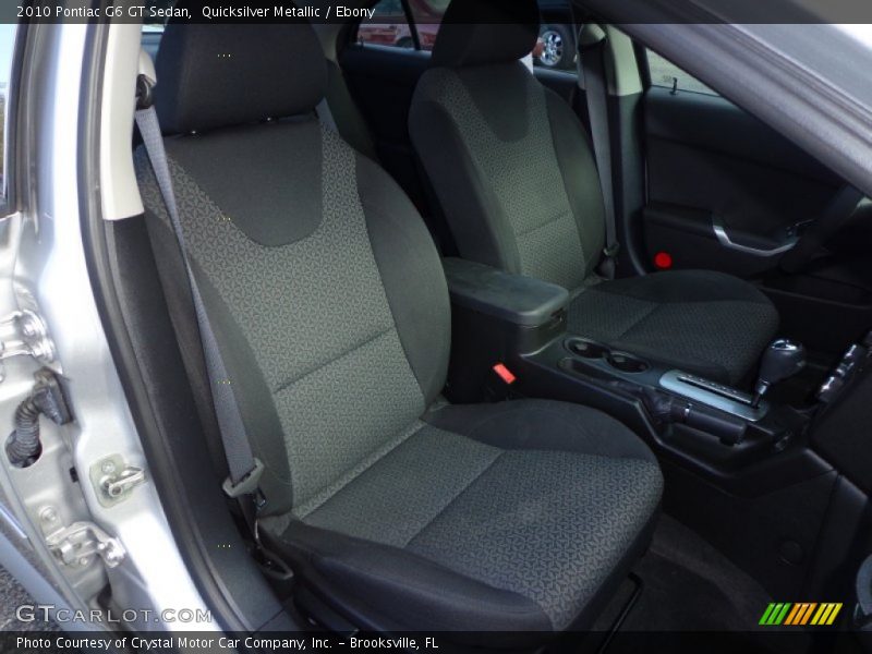 Quicksilver Metallic / Ebony 2010 Pontiac G6 GT Sedan