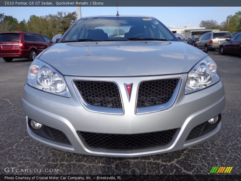 Quicksilver Metallic / Ebony 2010 Pontiac G6 GT Sedan
