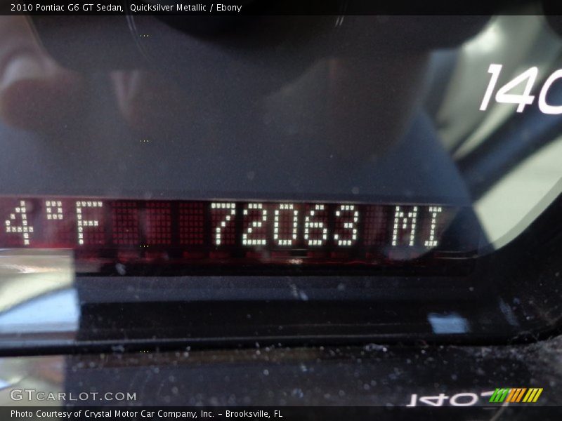 Quicksilver Metallic / Ebony 2010 Pontiac G6 GT Sedan