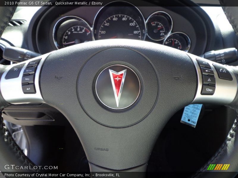 Quicksilver Metallic / Ebony 2010 Pontiac G6 GT Sedan