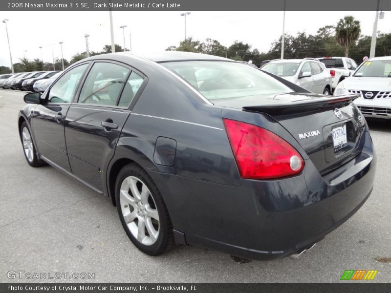 Dark Slate Metallic / Cafe Latte 2008 Nissan Maxima 3.5 SE