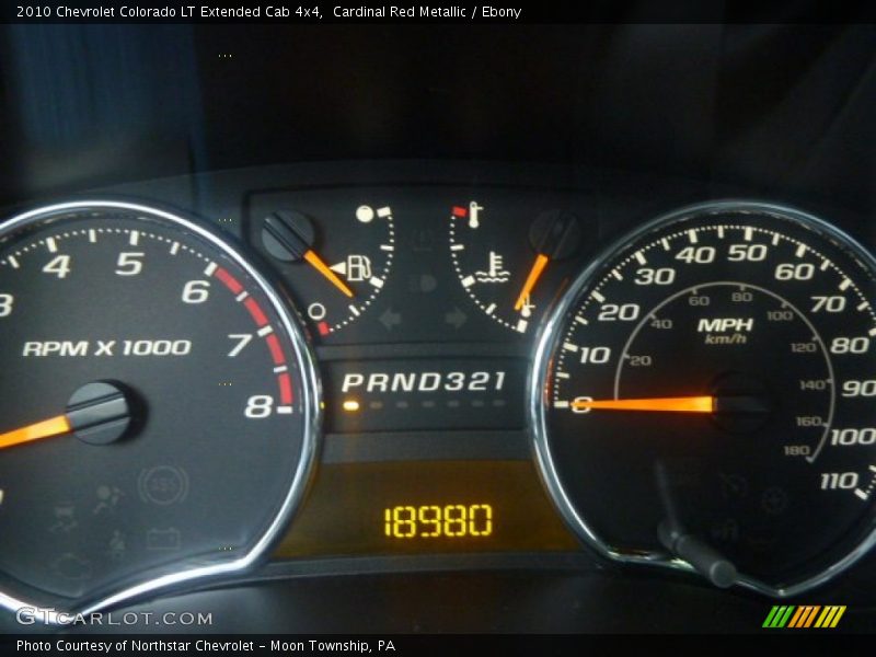 Cardinal Red Metallic / Ebony 2010 Chevrolet Colorado LT Extended Cab 4x4