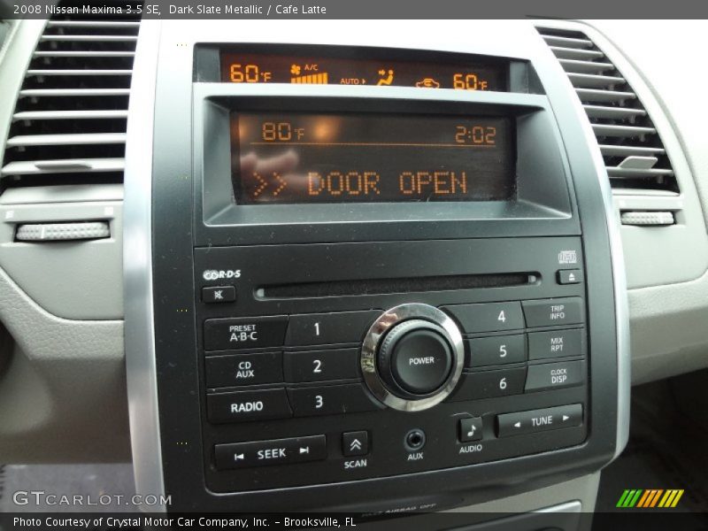 Dark Slate Metallic / Cafe Latte 2008 Nissan Maxima 3.5 SE
