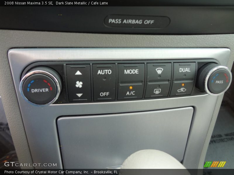 Dark Slate Metallic / Cafe Latte 2008 Nissan Maxima 3.5 SE