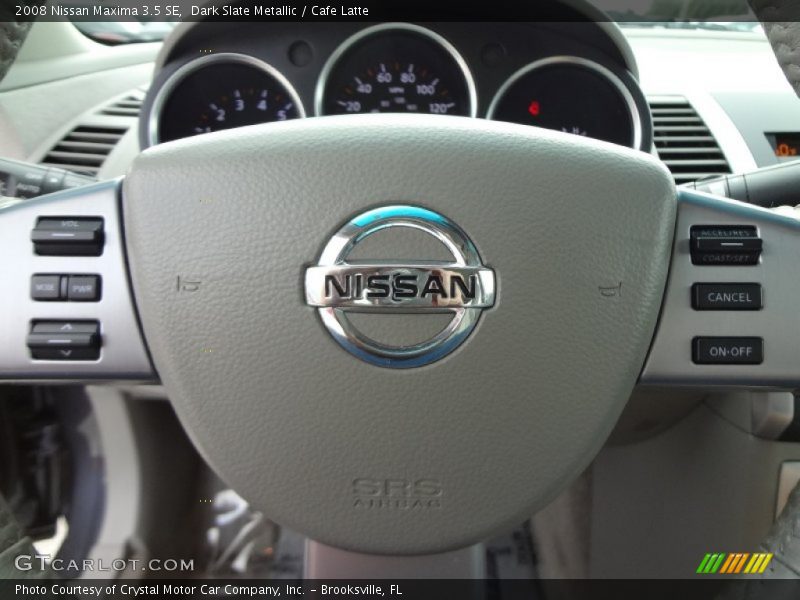 Dark Slate Metallic / Cafe Latte 2008 Nissan Maxima 3.5 SE