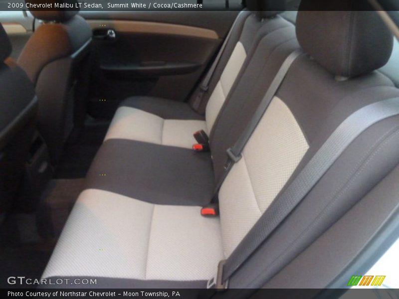 Summit White / Cocoa/Cashmere 2009 Chevrolet Malibu LT Sedan