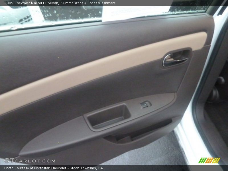 Summit White / Cocoa/Cashmere 2009 Chevrolet Malibu LT Sedan