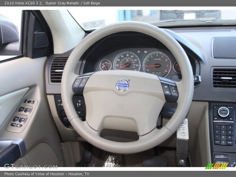 Oyster Gray Metallic / Soft Beige 2010 Volvo XC90 3.2