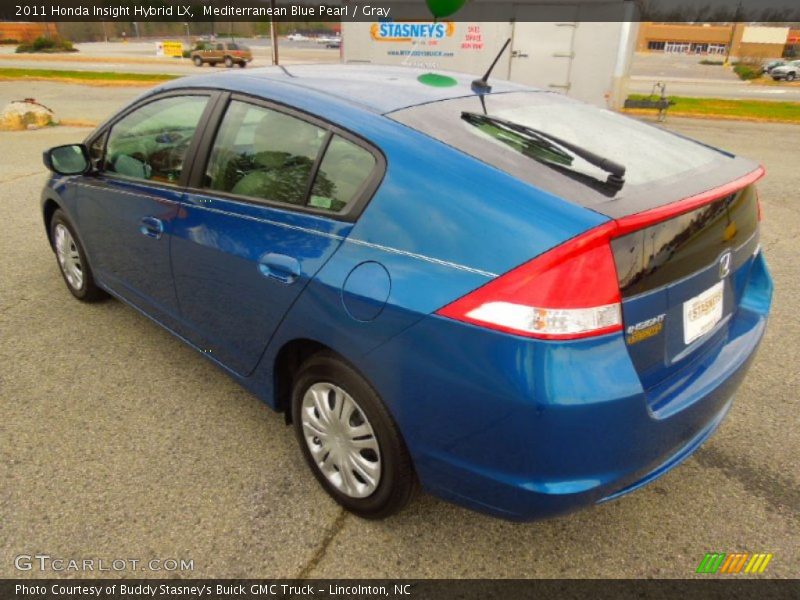 Mediterranean Blue Pearl / Gray 2011 Honda Insight Hybrid LX
