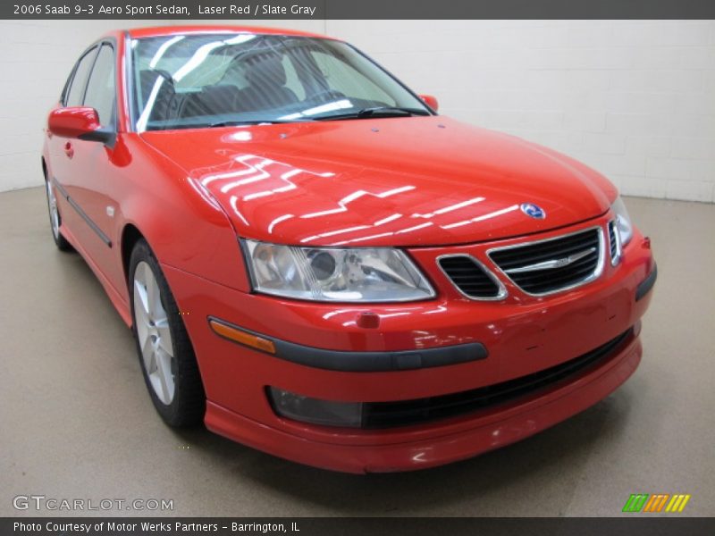 Laser Red / Slate Gray 2006 Saab 9-3 Aero Sport Sedan