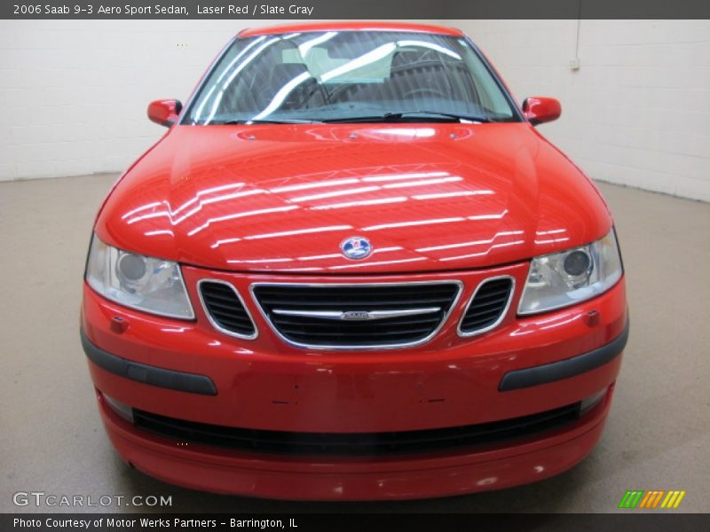 Laser Red / Slate Gray 2006 Saab 9-3 Aero Sport Sedan