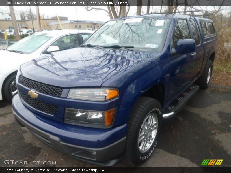 Deep Navy Blue / Ebony 2009 Chevrolet Colorado LT Extended Cab 4x4