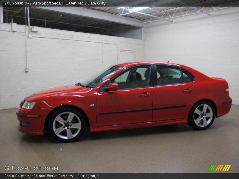 Laser Red / Slate Gray 2006 Saab 9-3 Aero Sport Sedan