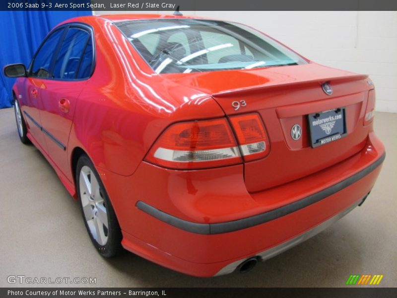 Laser Red / Slate Gray 2006 Saab 9-3 Aero Sport Sedan