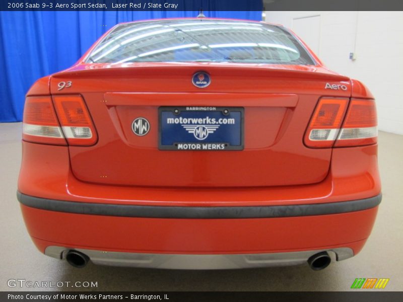 Laser Red / Slate Gray 2006 Saab 9-3 Aero Sport Sedan