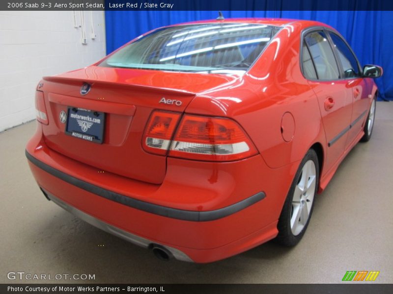 Laser Red / Slate Gray 2006 Saab 9-3 Aero Sport Sedan
