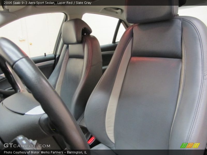 Laser Red / Slate Gray 2006 Saab 9-3 Aero Sport Sedan
