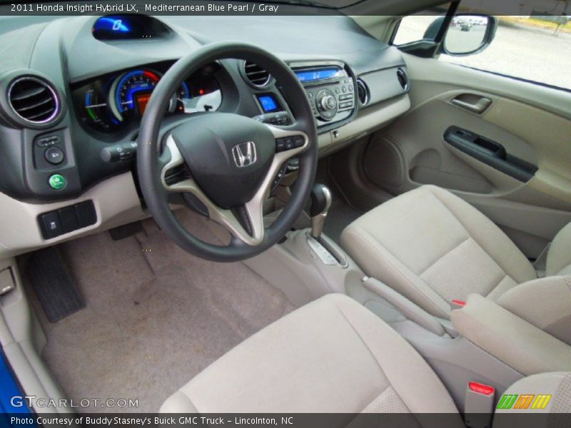 Gray Interior - 2011 Insight Hybrid LX 