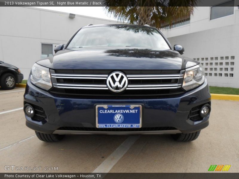 Night Blue Metallic / Black 2013 Volkswagen Tiguan SE
