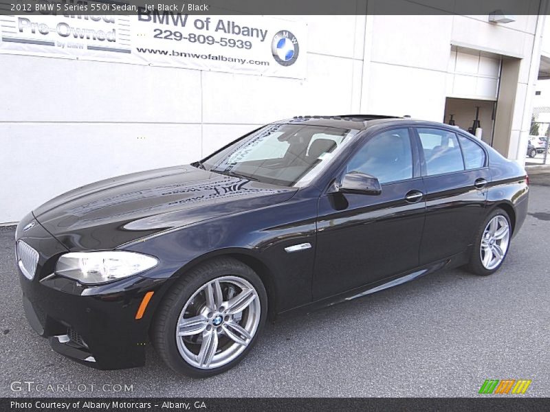 Jet Black / Black 2012 BMW 5 Series 550i Sedan