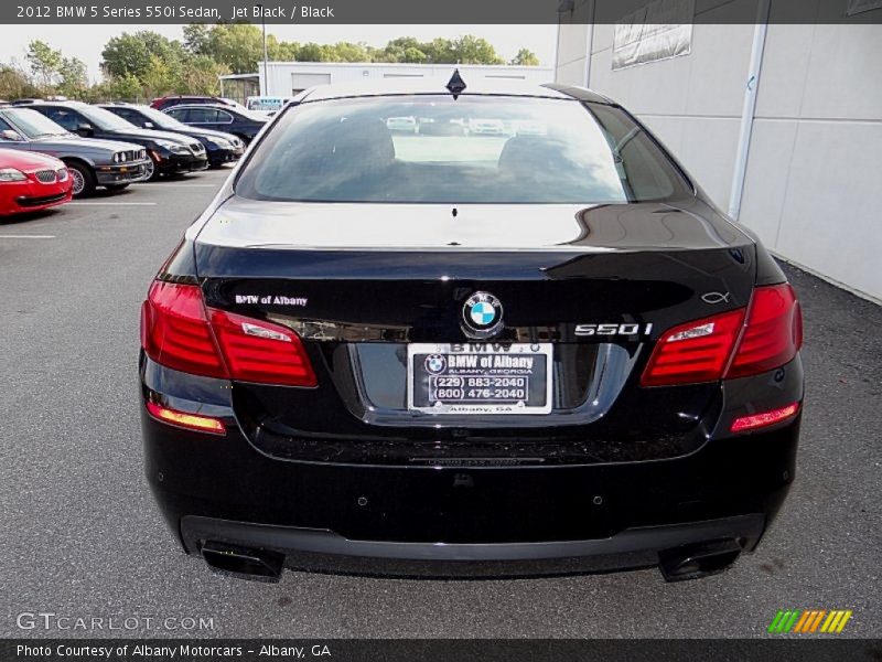 Jet Black / Black 2012 BMW 5 Series 550i Sedan