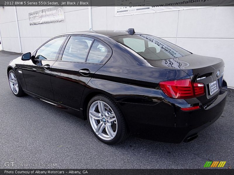Jet Black / Black 2012 BMW 5 Series 550i Sedan