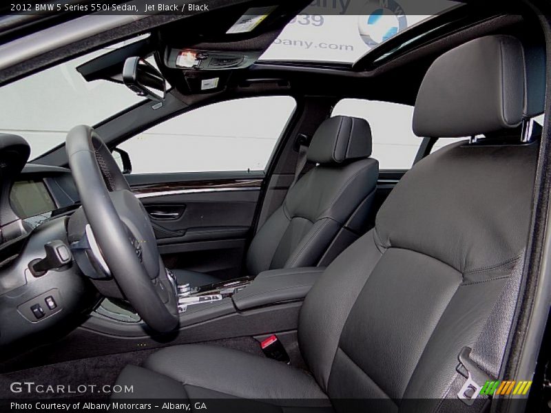Jet Black / Black 2012 BMW 5 Series 550i Sedan