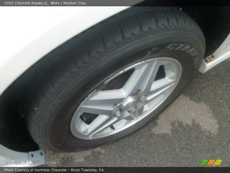 White / Medium Gray 2003 Chevrolet Impala LS