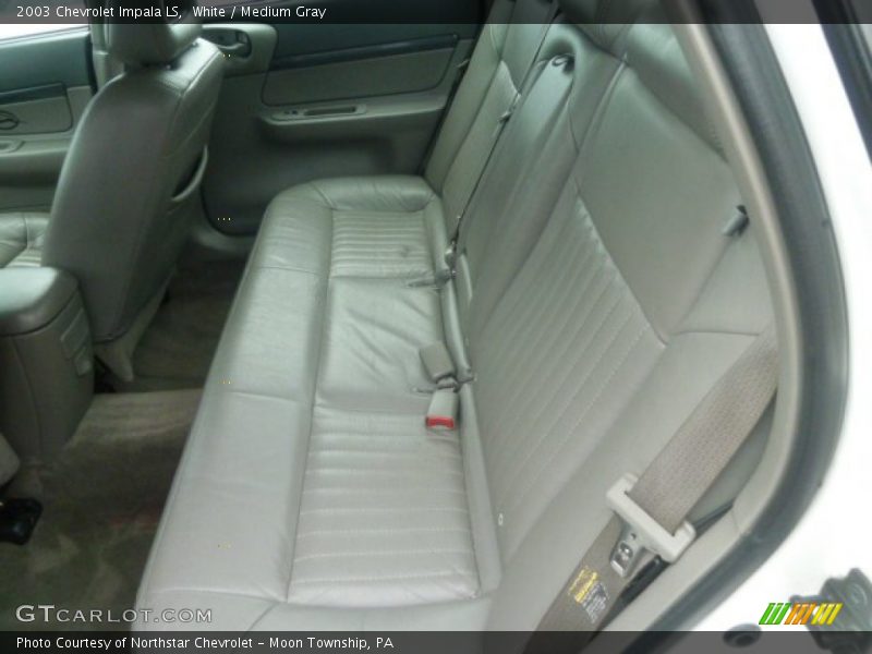 White / Medium Gray 2003 Chevrolet Impala LS