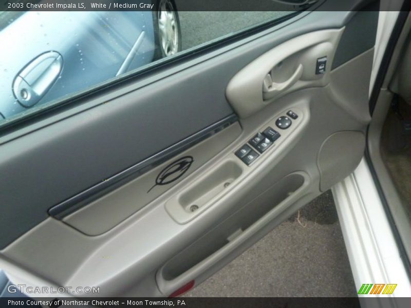 White / Medium Gray 2003 Chevrolet Impala LS