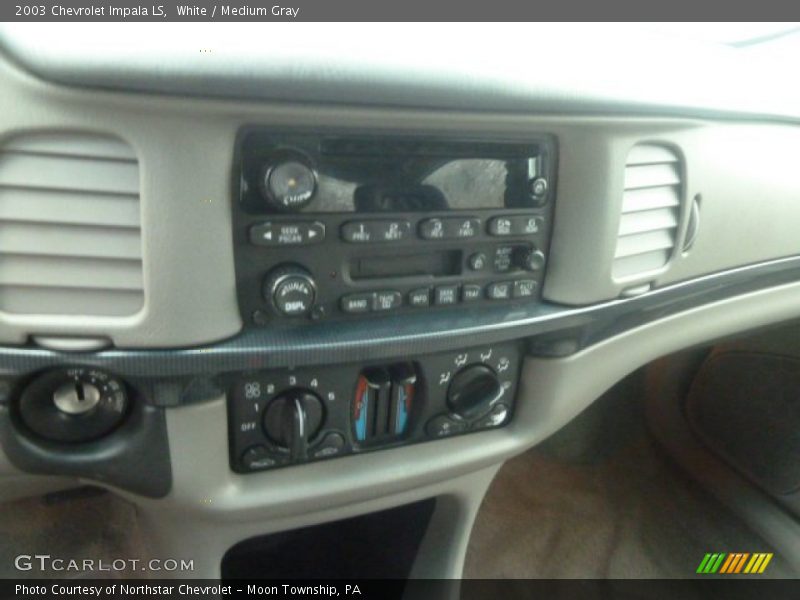 White / Medium Gray 2003 Chevrolet Impala LS