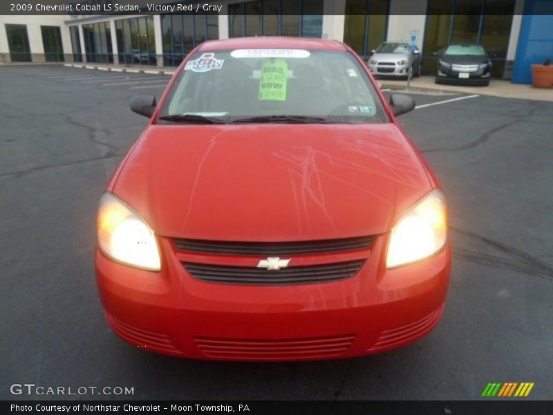 Victory Red / Gray 2009 Chevrolet Cobalt LS Sedan