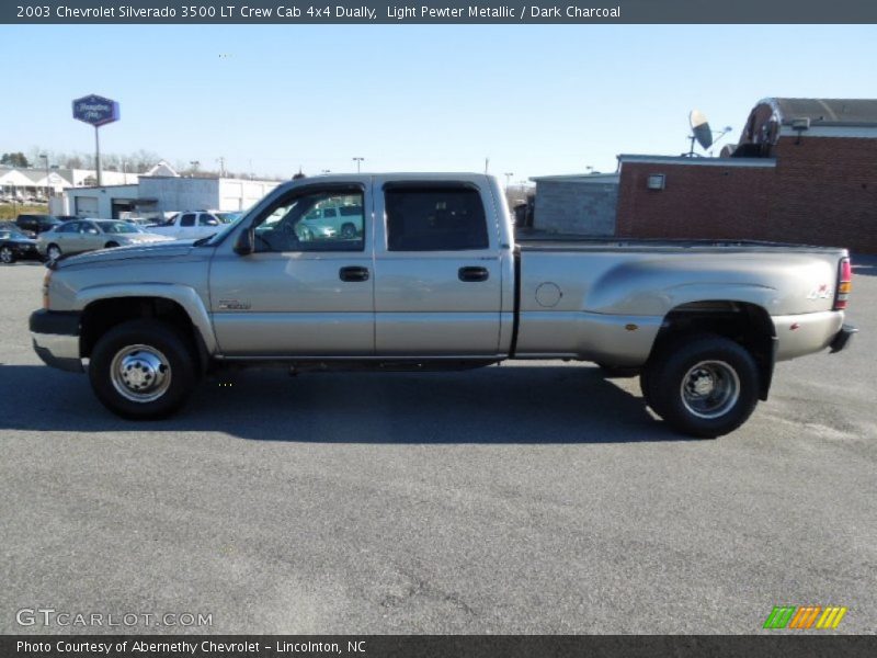 Light Pewter Metallic / Dark Charcoal 2003 Chevrolet Silverado 3500 LT Crew Cab 4x4 Dually