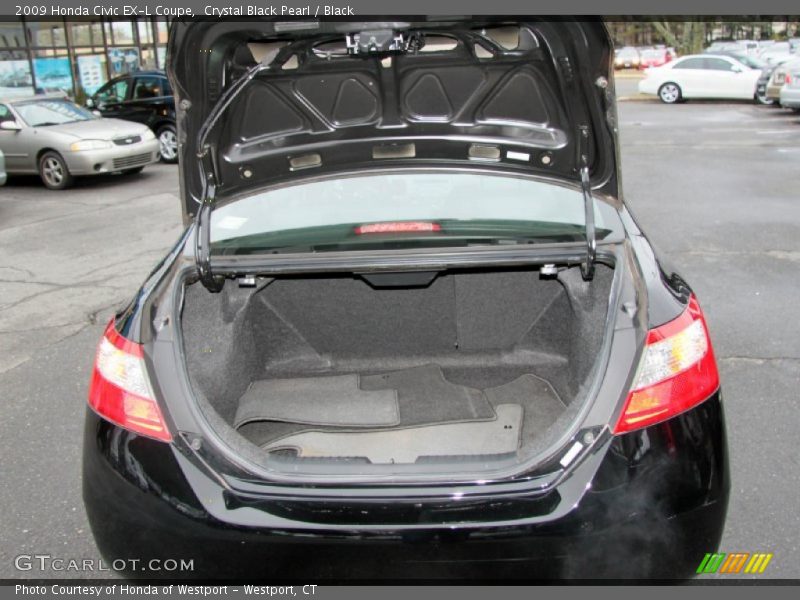 Crystal Black Pearl / Black 2009 Honda Civic EX-L Coupe
