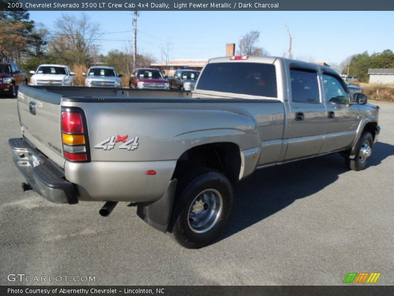 Light Pewter Metallic / Dark Charcoal 2003 Chevrolet Silverado 3500 LT Crew Cab 4x4 Dually