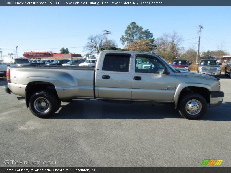 Light Pewter Metallic / Dark Charcoal 2003 Chevrolet Silverado 3500 LT Crew Cab 4x4 Dually