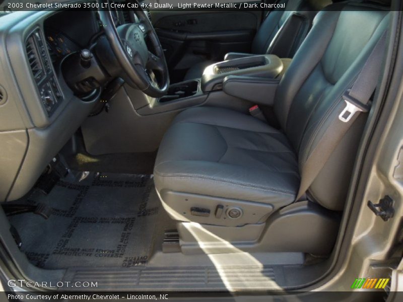 Light Pewter Metallic / Dark Charcoal 2003 Chevrolet Silverado 3500 LT Crew Cab 4x4 Dually